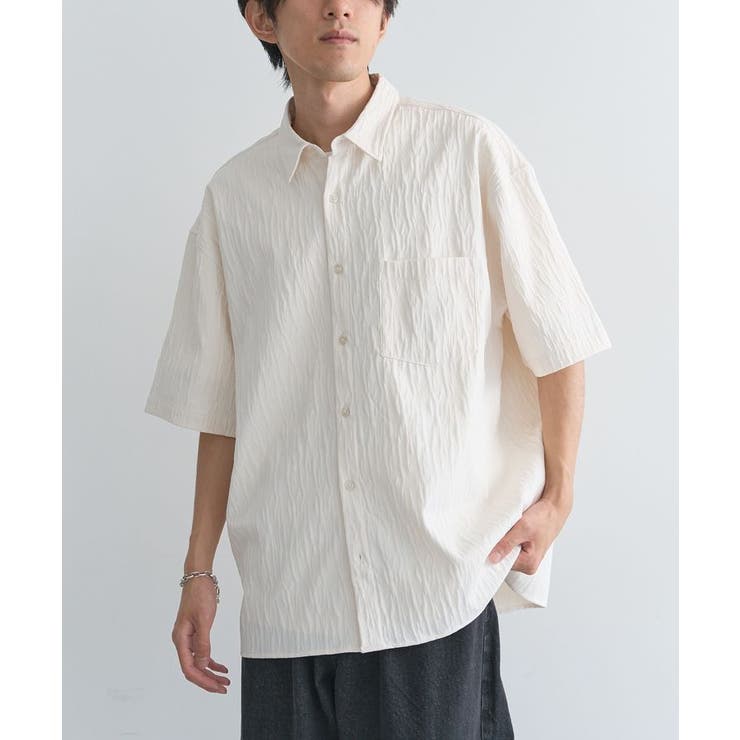 ジャカード柄半袖シャツ | CRAFT STANDARD BOUTIQUE | 詳細画像7 