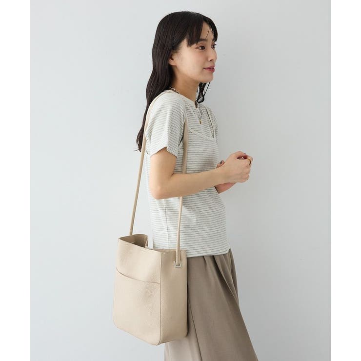 ベージュ | フェイクレザートートバッグ | CRAFT STANDARD BOUTIQUE