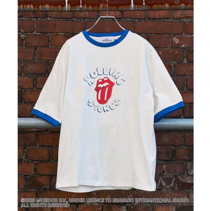 ブルー | 【ザ・ローリング・ストーンズ】半袖リンガーT | CRAFT STANDARD BOUTIQUE