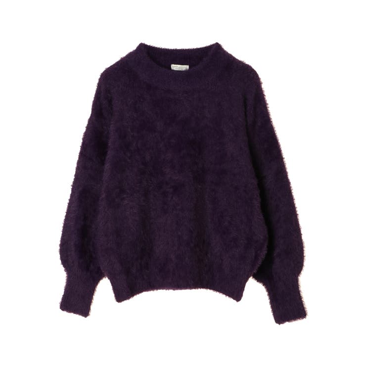 アドーア＊アルパカウール ゆるいエアリーシャギー プルオーバーニット＊黒 UNISEX ショルダージップシャギーニット – BUNNY APARTMENT