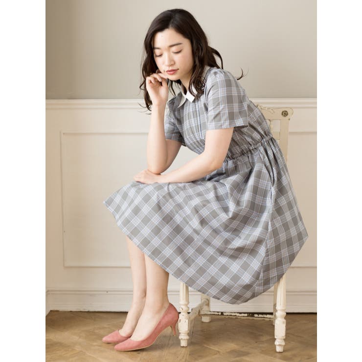 shower party チェッククレリックワンピース Item,ONE PIECE | Shower Party Official Online Shop