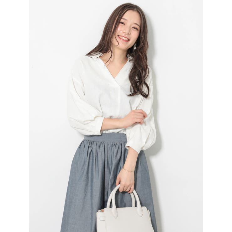 SET2点スキッパーシャツ+スカーチョ[品番：EMEW0013023]｜earth