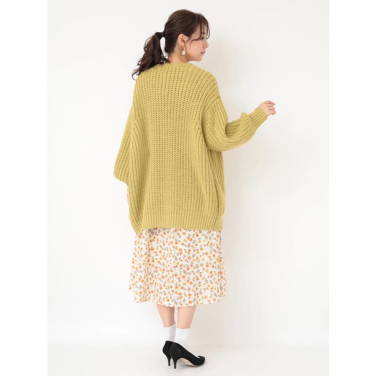 ・ざっくりミドルニットカーディガン | earth music&ecology  | 詳細画像15 