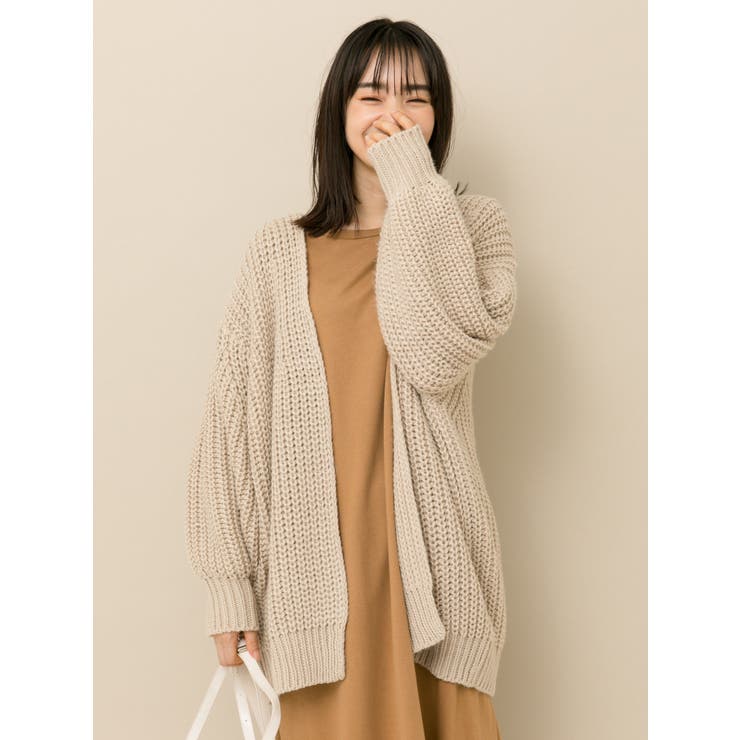 ざっくりロングニットカーディガン 品番 Emew Earth Music Ecology アースミュージックアンドエコロジー のレディースファッション通販 Shoplist ショップリスト