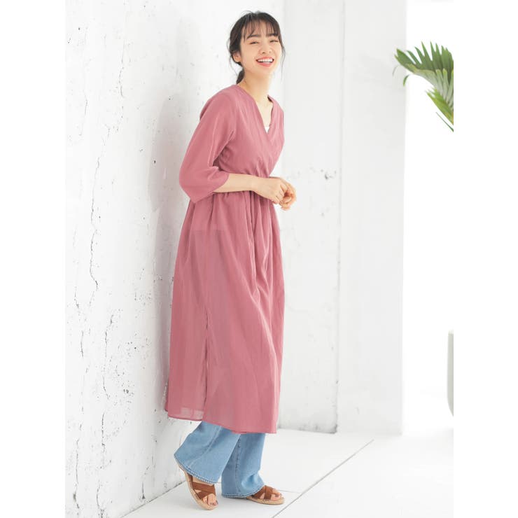 カシュクールガウンワンピース[品番：EMEW0016441]｜earth