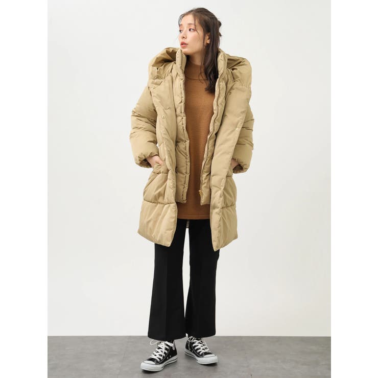 ペットボトルリサイクルブルゾン(中綿ロング)[品番：EMEW0019655  