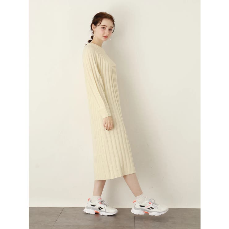 リブ求心編みニットワンピース 品番 Emew Earth Music Ecology アースミュージックアンドエコロジー のレディースファッション通販 Shoplist ショップリスト