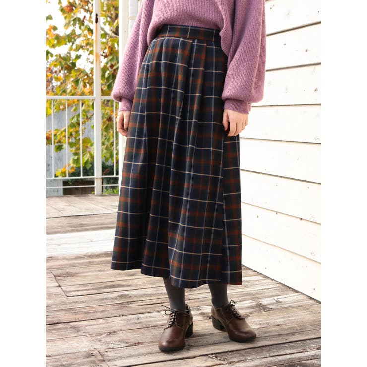 レンチングEV洗えるあったかスカート[品番：EMEW0019609]｜earth  