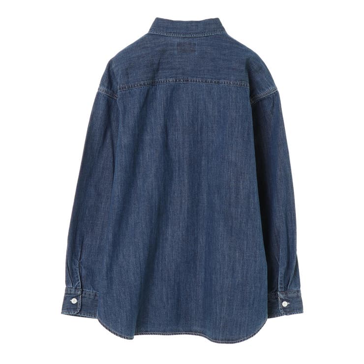 [ミースロエ] LEEコラボ ショート丈デニムシャツ MIESROHE（ミースロエ）の「LEEコラボショート丈デニムSH