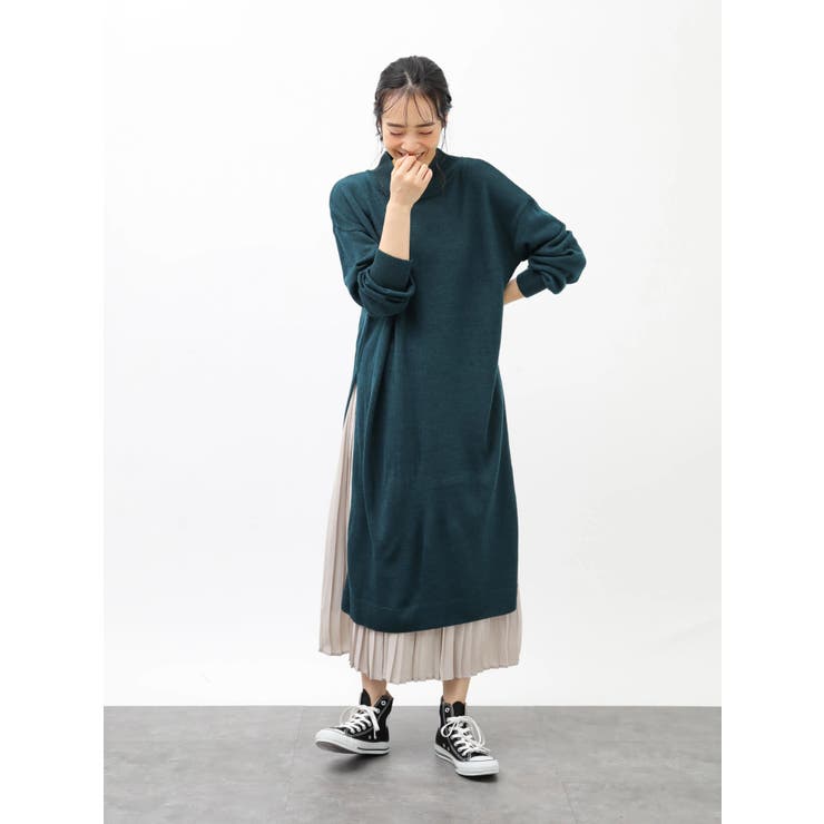 Set2点 ニットワンピース プリーツスカート 品番 Emew Earth Music Ecology アース ミュージックアンドエコロジー のレディースファッション通販 Shoplist ショップリスト