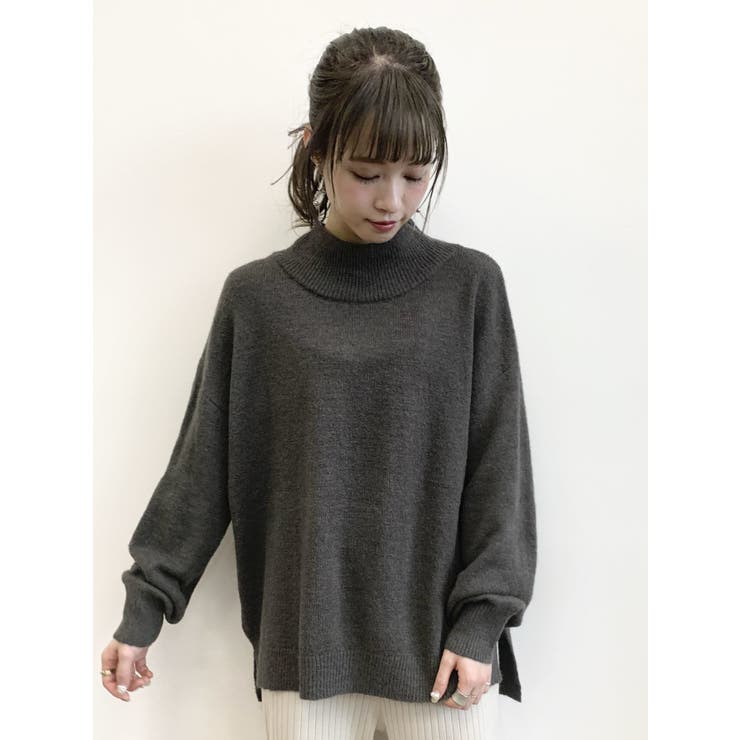 ゆるふわハイネックニットプルオーバー[品番：EMEW0020215]｜earth