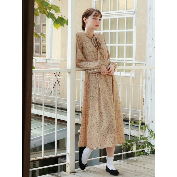 2wayボウタイワンピース[品番：EMEW0020501]｜earth