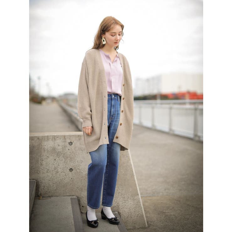 ざっくりすきな丈カーディガン(ロング) | earth music&ecology  | 詳細画像9 