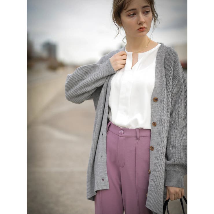 ざっくりすきな丈カーディガン(ロング) | earth music&ecology  | 詳細画像10 