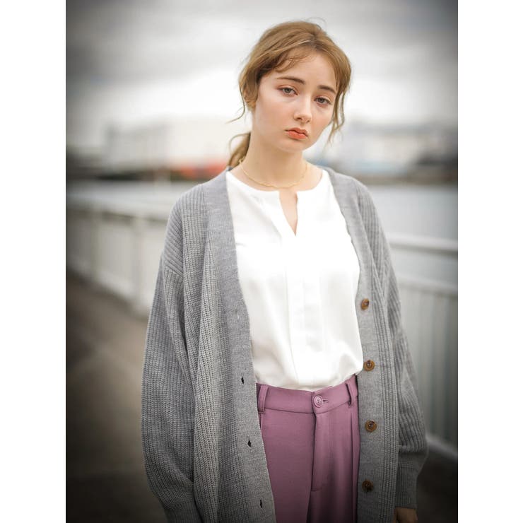 ざっくりすきな丈カーディガン(ロング) | earth music&ecology  | 詳細画像14 