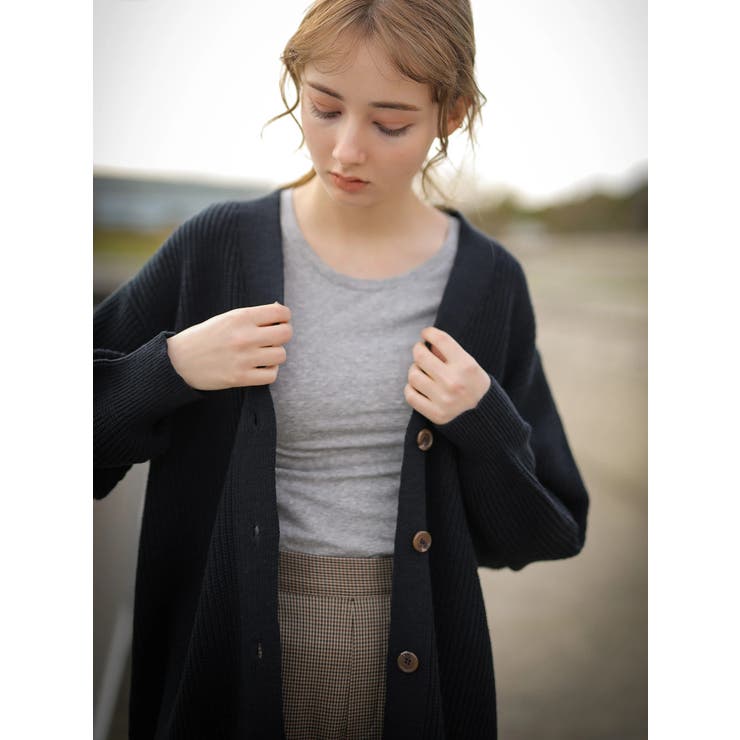 ざっくりすきな丈カーディガン(ロング) | earth music&ecology  | 詳細画像19 