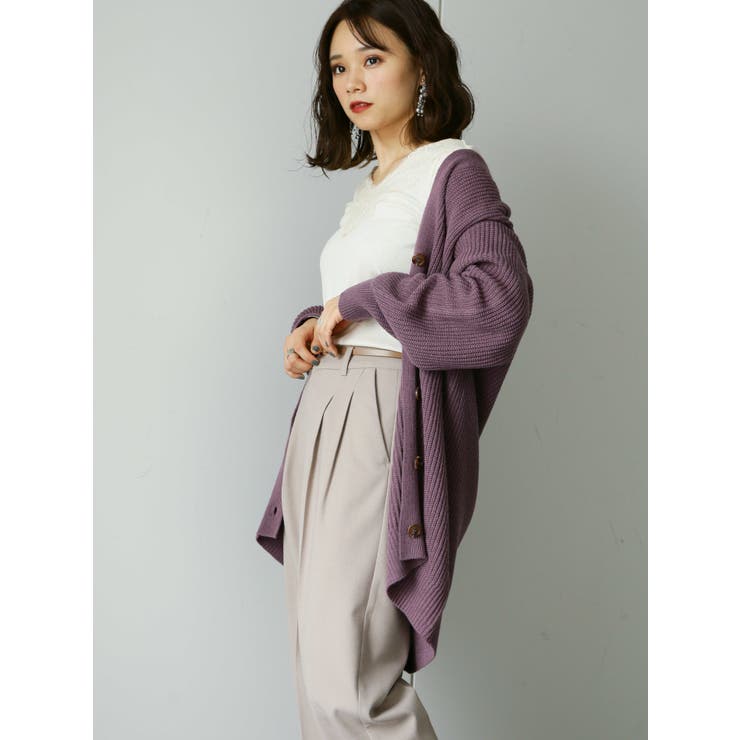 ざっくりすきな丈カーディガン(ロング) | earth music&ecology  | 詳細画像32 