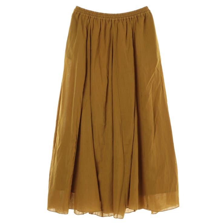 コットンボイルギャザーフレアスカート[品番：EMEW0023688]｜earth  