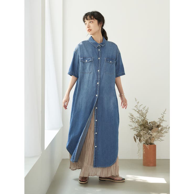 半袖デニムワンピース 品番 Emew Earth Music Ecology アースミュージックアンドエコロジー のレディースファッション通販 Shoplist ショップリスト