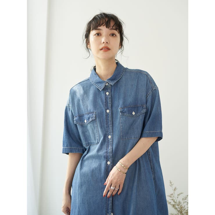 半袖デニムワンピース 品番 Emew Earth Music Ecology アースミュージックアンドエコロジー のレディースファッション通販 Shoplist ショップリスト