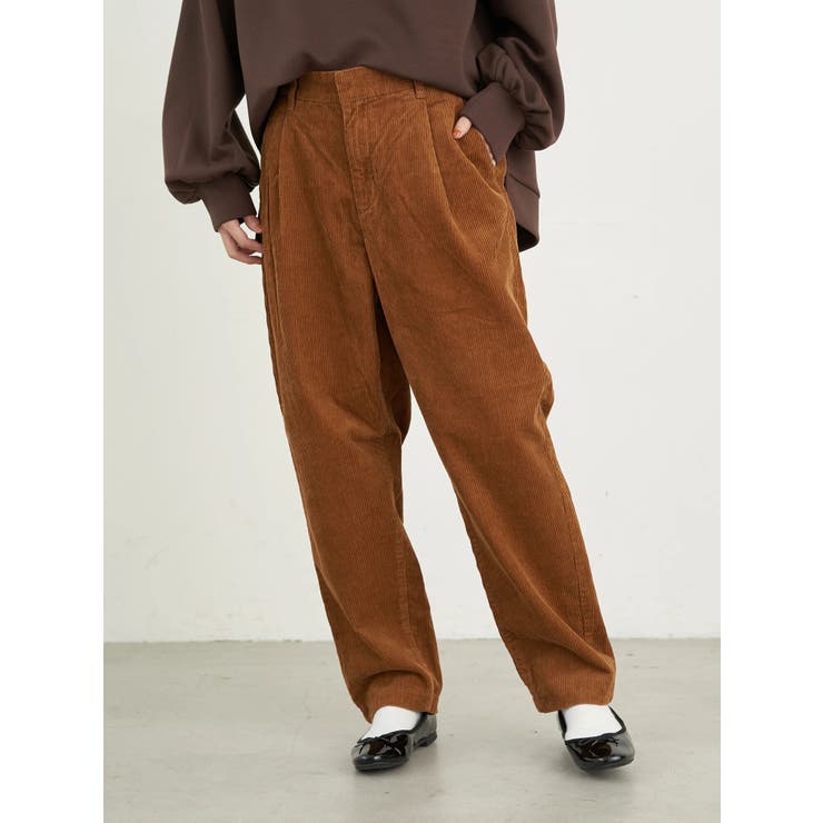 COTTON USAコーデュロイパンツ(テーパード)[品番：EMEW0024919]｜earth 