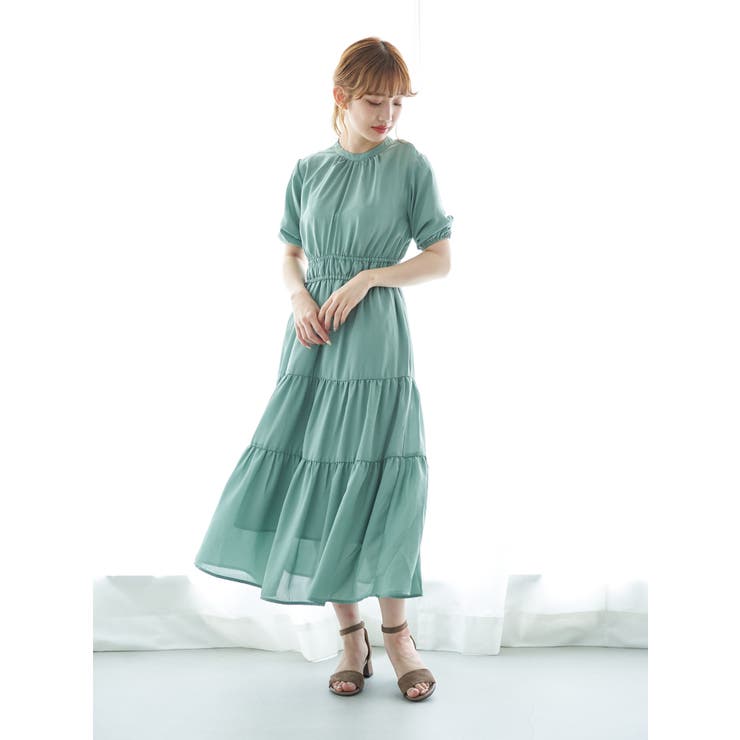 スタンドネックギャザーワンピース 品番 Emew Earth Music Ecology アース ミュージックアンドエコロジー のレディースファッション通販 Shoplist ショップリスト