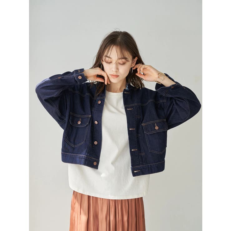 Cotton Usaデニム ノーカラーbig Gジャン 品番 Emew Earth Music Ecology アースミュージックアンドエコロジー のレディースファッション通販 Shoplist ショップリスト