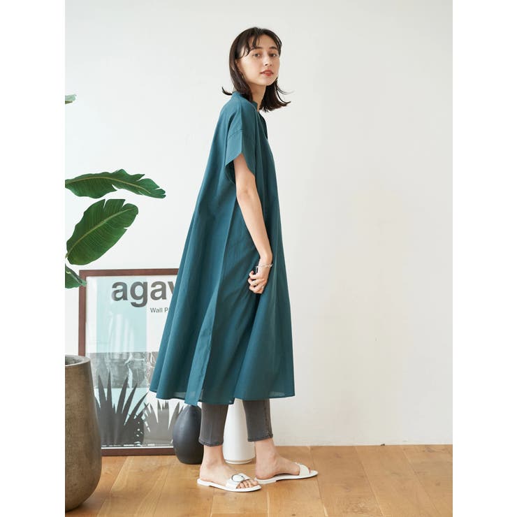 【夏らしいカラフルなカラーが爽やか♡】HERMES ワンピース バンドカラースキッパーワンピース[品番：EMEW0024114]｜earth