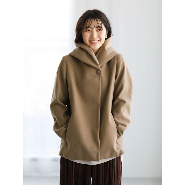 ヨークランド●美品♪チェック柄フード付きゆったりショート丈コート/大きいサイズ 2025年最新】ヨークランド オーバーの人気アイテム - メルカリ