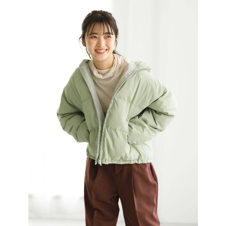 パウダー綿ショートブルゾン[品番：EMEW0025149]｜earth