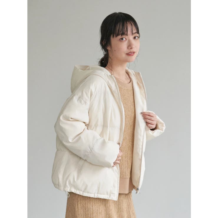 新品タグ付 LOKITHO 刺繍 花柄ボリュームスリーブブルゾン ショート丈 1 553252：着丈調整可能2way 花刺繍中綿ロングブルゾンの通販-ScoLar