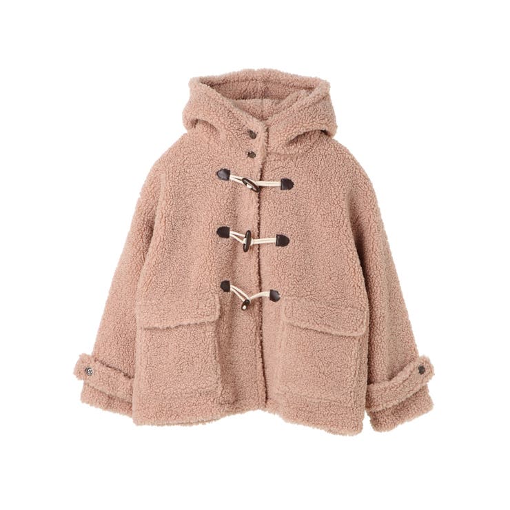 ユニバーバルミューズ＊ボア♡ダッフルコート＊美品 160]【選べる5色展開】ライトフェイクウールダッフルコート