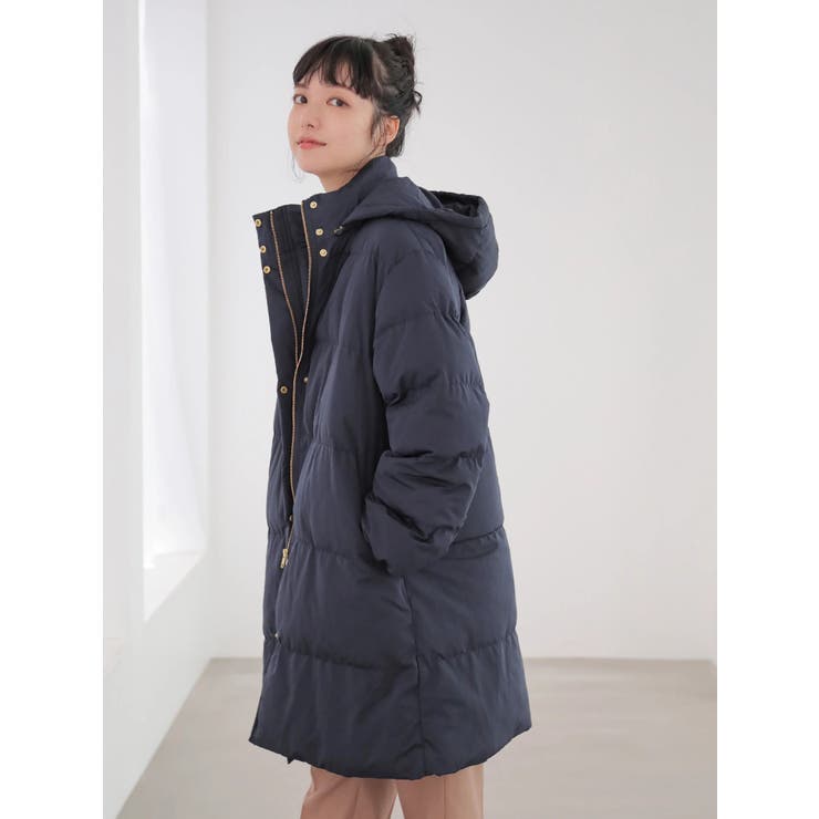 ペットボトルリサイクルブルゾン(中綿ロング)[品番：EMEW0024792  