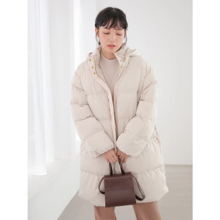 ペットボトルリサイクルブルゾン(中綿ロング)[品番：EMEW0024792  