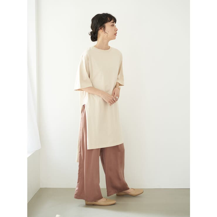Set2点スリットワンピース サテンワイドパンツ 品番 Emew Earth Music Ecology アースミュージックアンドエコロジー のレディースファッション通販 Shoplist ショップリスト