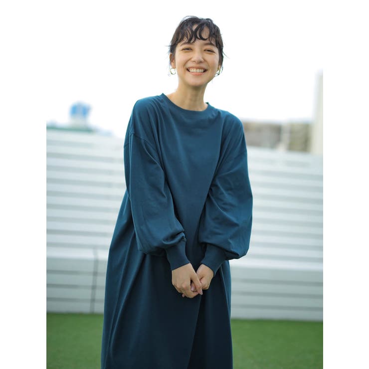 オーガニックコットンすきな丈ふわ袖BIGT(ワンピース) | earth music&ecology  | 詳細画像27 