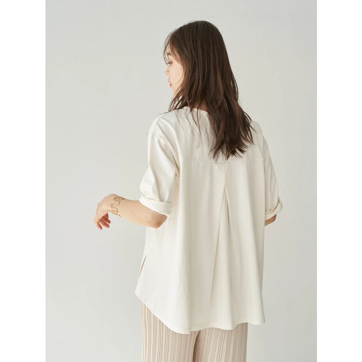 オフホワイト | 夏から秋へスイッチTシャツ(サイドスリット) | earth music&ecology 