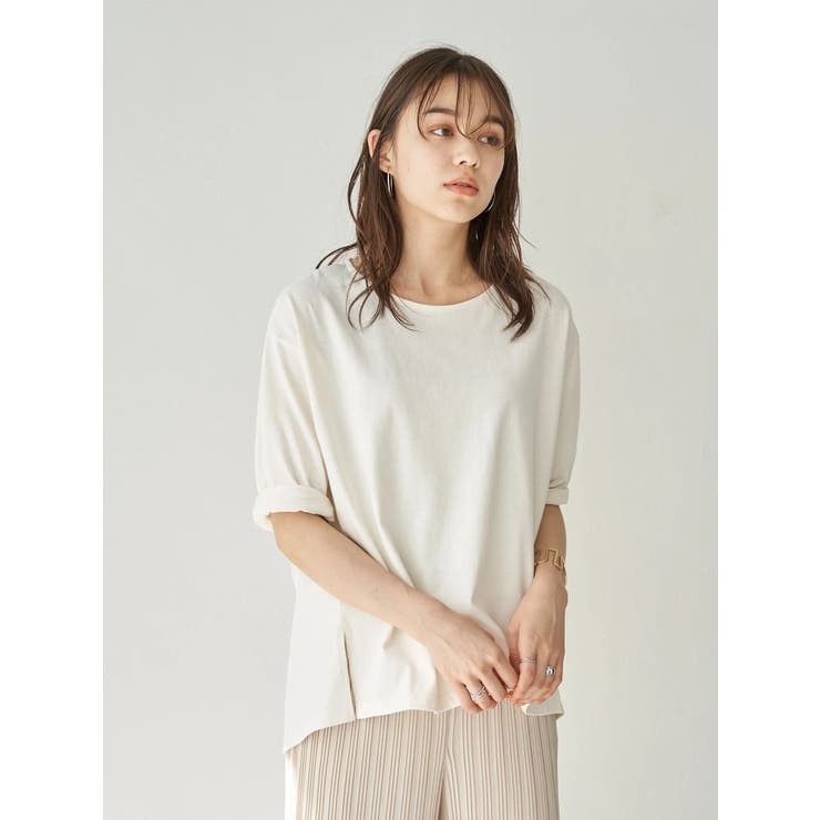 夏から秋へスイッチTシャツ(サイドスリット) | earth music&ecology  | 詳細画像2 