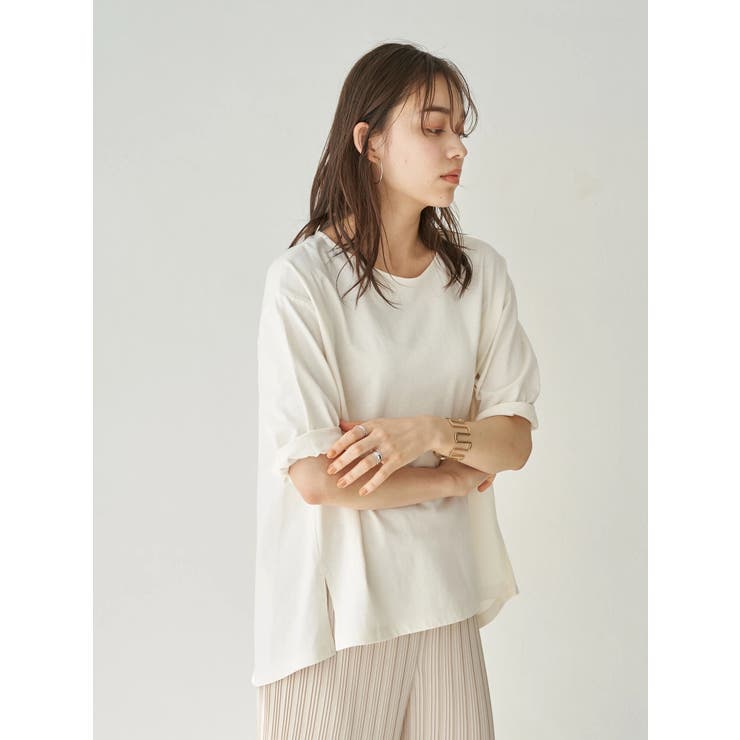 夏から秋へスイッチTシャツ(サイドスリット) | earth music&ecology  | 詳細画像3 
