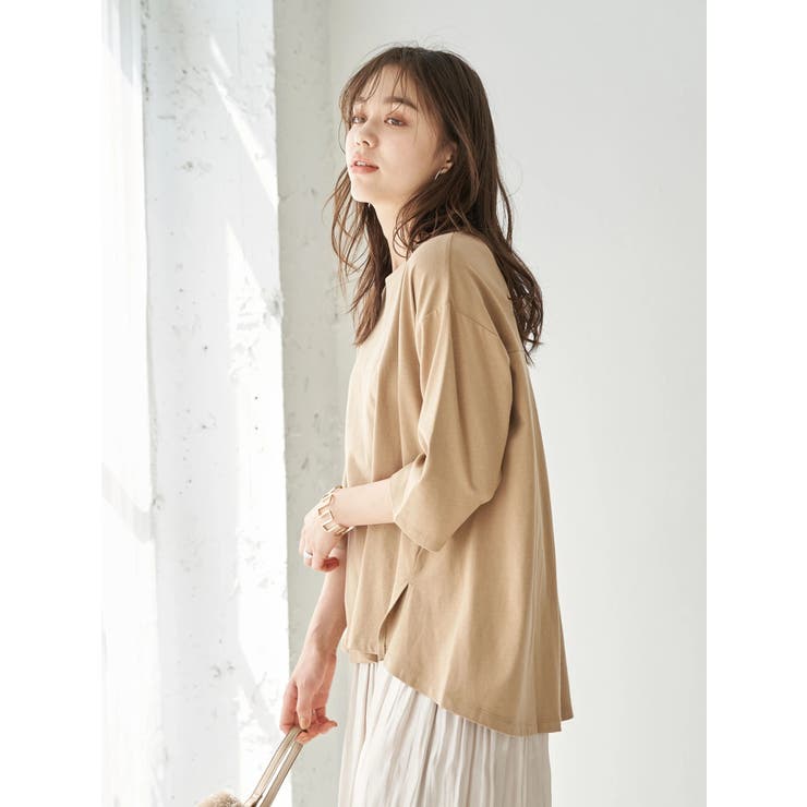 夏から秋へスイッチTシャツ(サイドスリット) | earth music&ecology  | 詳細画像8 