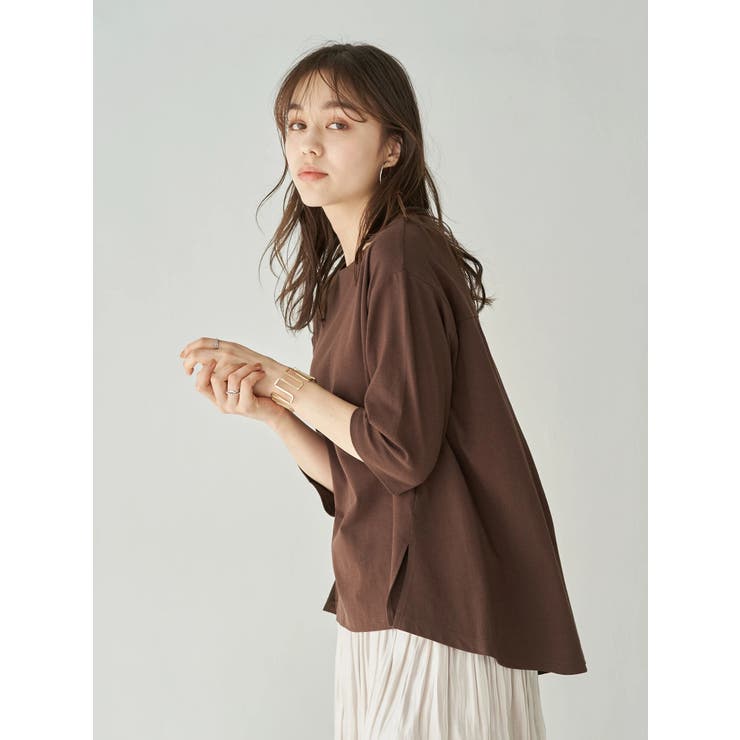 夏から秋へスイッチTシャツ(サイドスリット) | earth music&ecology  | 詳細画像11 