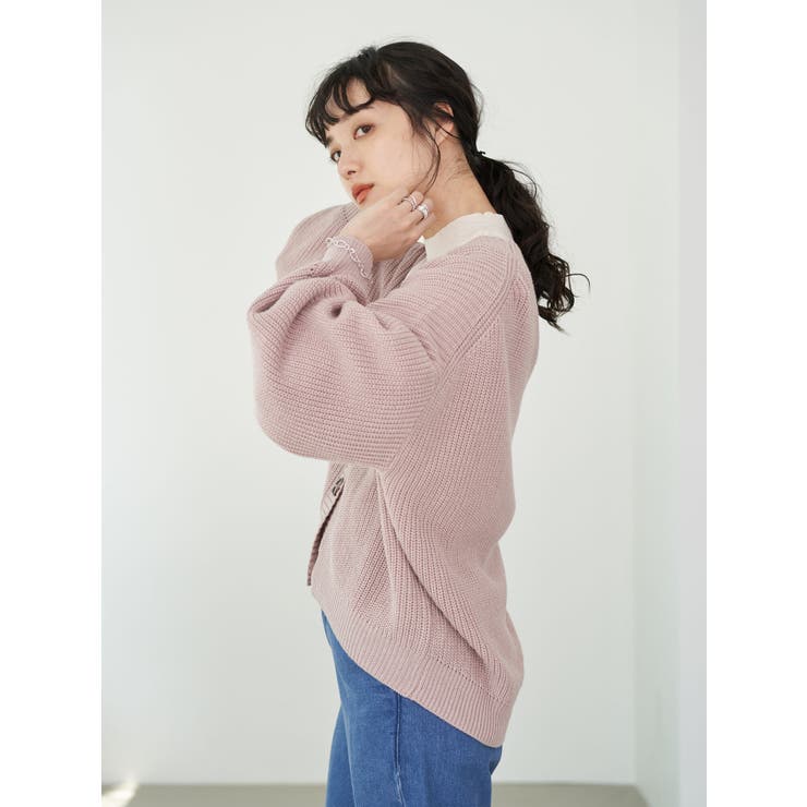 Web限定 ドロップショルダー畦ニットカーディガン 品番 Emew0024282 Earth Music Ecology アースミュージックアンドエコロジー のレディースファッション通販 Shoplist ショップリスト