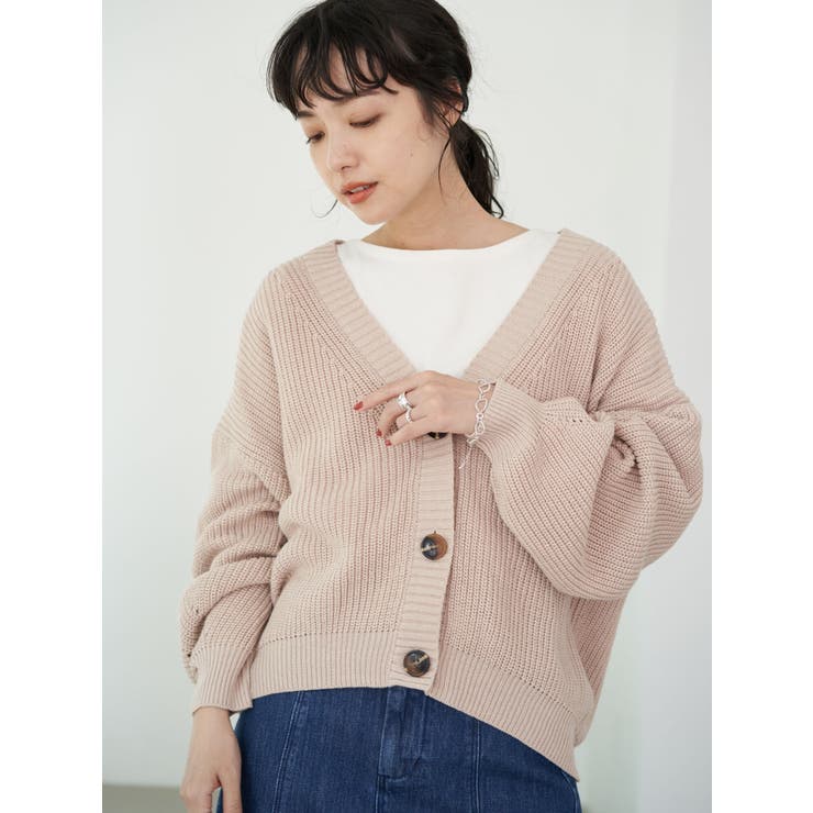 Web限定 ドロップショルダー畦ニットカーディガン 品番 Emew Earth Music Ecology アースミュージックアンドエコロジー のレディースファッション通販 Shoplist ショップリスト