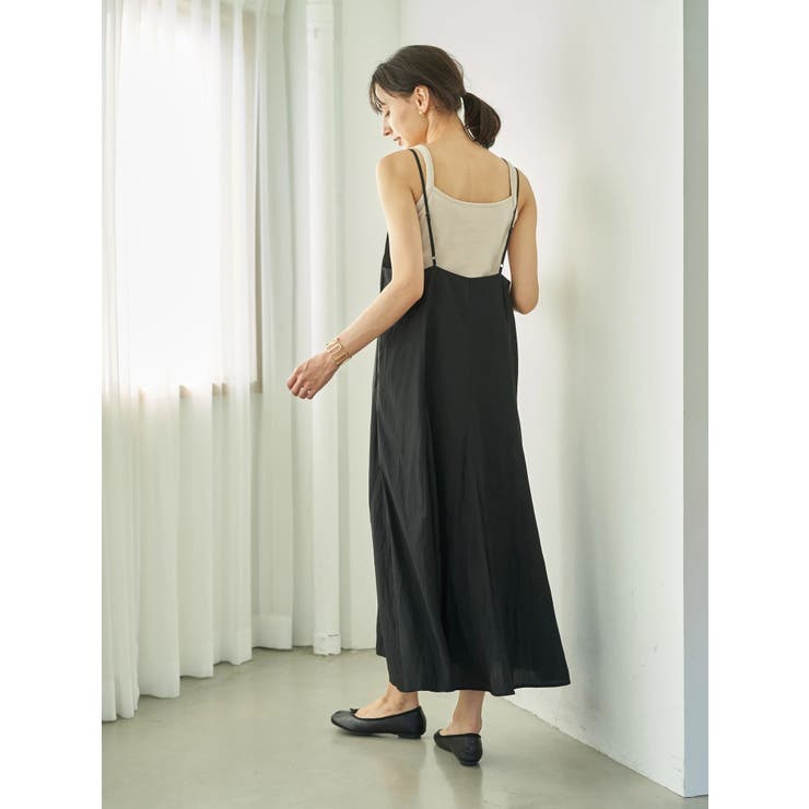 サテンキャミワンピース[品番：EMEW0024627]｜earth music&ecology