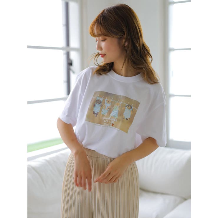 ブラウン | ■アニマルフォトTシャツ | earth music&ecology 