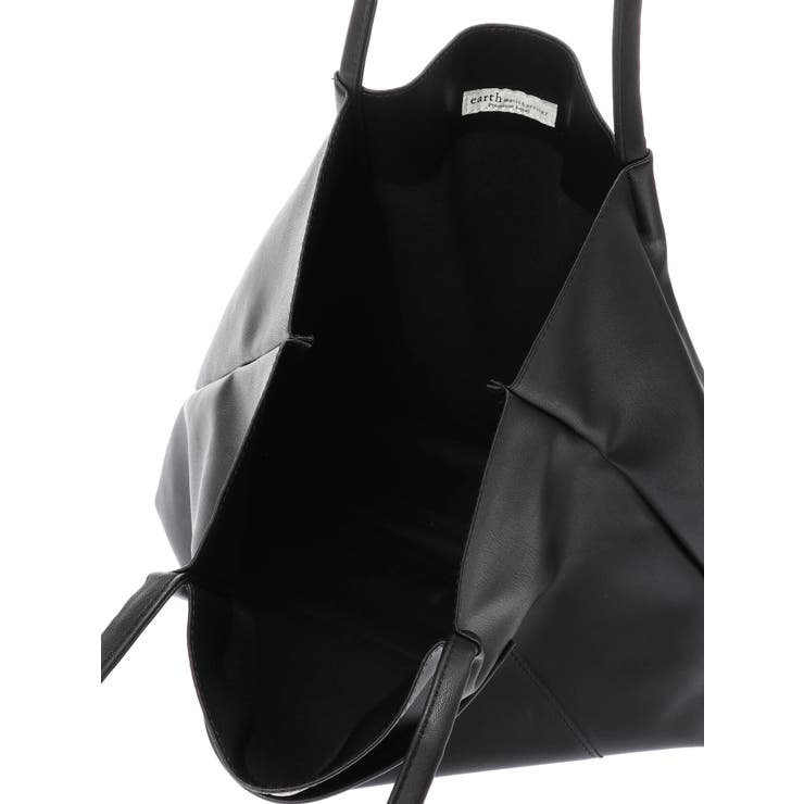 アース　トートバッグ 黒 レザー ソフトトートバッグ[品番：EMEW0025416]｜earth music&ecology
