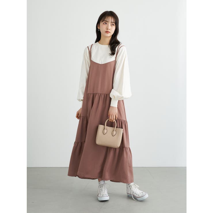 サテンティアードワンピース 品番 Emew Earth Music Ecology アース ミュージックアンドエコロジー のレディースファッション通販 Shoplist ショップリスト