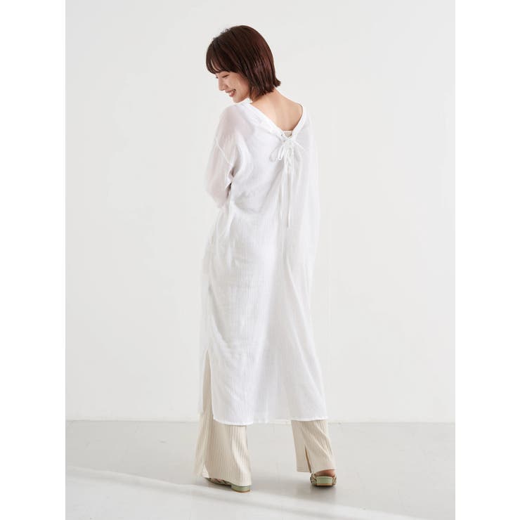 コットン楊柳レースアップワンピース 品番 Emew Earth Music Ecology アースミュージックアンドエコロジー のレディースファッション通販 Shoplist ショップリスト