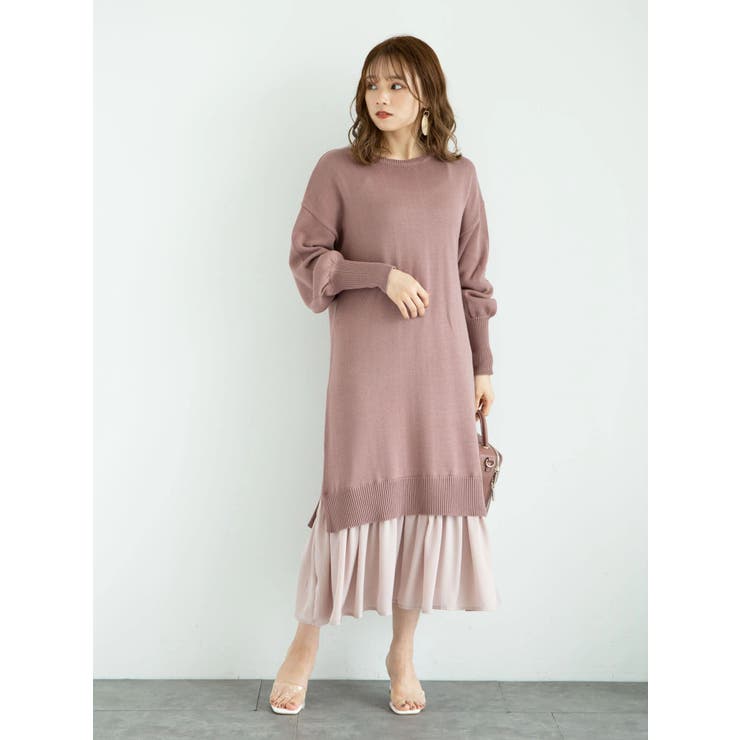 スカートドッキングニットワンピース 品番 Emew Earth Music Ecology アースミュージックアンドエコロジー のレディースファッション通販 Shoplist ショップリスト