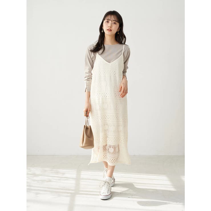 Set2点レースキャミワンピース カットプルオーバー 品番 Emew Earth Music Ecology アースミュージックアンドエコロジー のレディースファッション通販 Shoplist ショップリスト